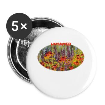 	Untamed - Vibrant Echinacea Wildflower Meadow - Buttons large 2.2''/56 mm (5-pack) - white - Front