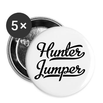 Hunter Jumper - Buttons groß 56 mm (5er Pack) - Weiß - Vorne