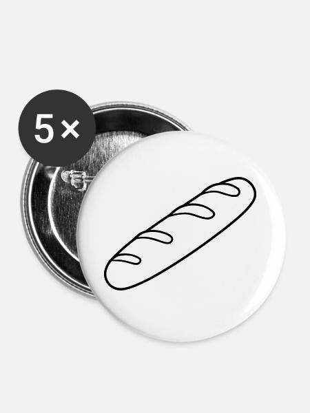 Zauberstab - Buttons groß 56 mm (5er Pack) - Weiß