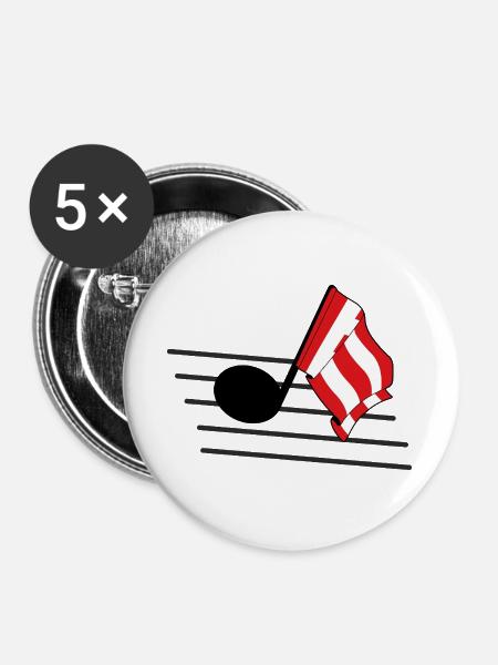 Eindhoven Music & Pride - Buttons groß 56 mm (5er Pack) - Weiß