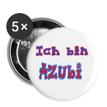 Ich_bin_Azubi - Buttons groß 56 mm (5er Pack) - Weiß - Vorne