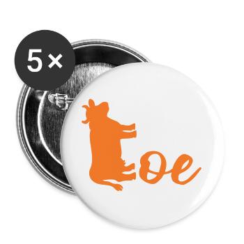 Ko des Pays-Bas - Lot de 5 grands badges (56 mm) - blanc - Devant
