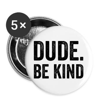 Tag der Solidarität und des Bewusstseins für die E - Buttons groß 56 mm (5er Pack) - Weiß - Vorne