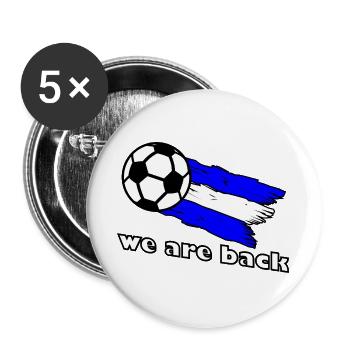 Gelsenkirchen Rueckkehr - Buttons groß 56 mm (5er Pack) - Weiß - Vorne