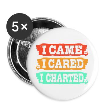 Notfall Krankenschwester Ambulanz - Buttons groß 56 mm (5er Pack) - Weiß - Vorne