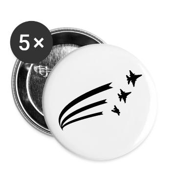 bzuunvvw - Buttons groß 56 mm (5er Pack) - Weiß - Vorne