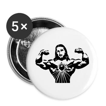 JESUS CHRIST SUPERSTAR - Lot de 5 grands badges (56 mm) - blanc - Devant