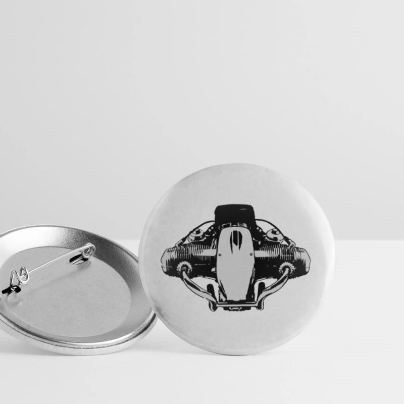 2 Ventil Boxermotor Buttons groß 56 mm (5er Pack)