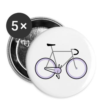 Fixie - Buttons groß 56 mm (5er Pack) - Weiß - Vorne