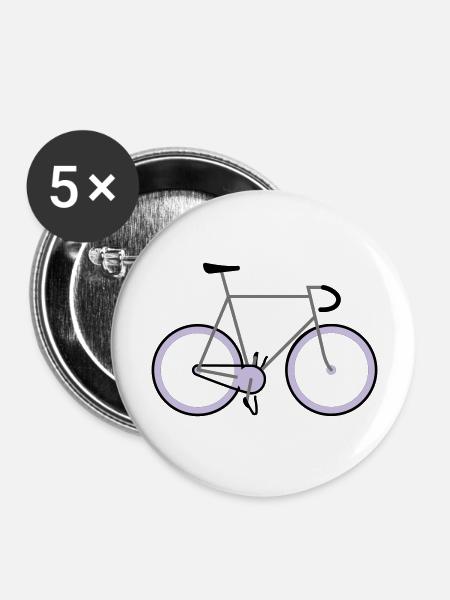Fixie - Buttons groß 56 mm (5er Pack) - Weiß