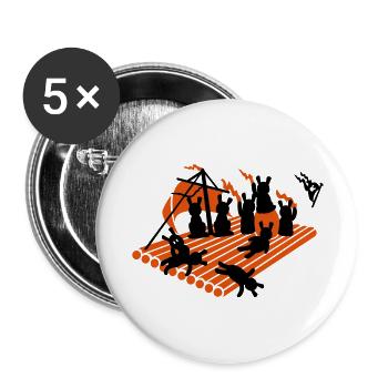 Floß der Medusa / medusas raft (2c) - Buttons large 2.2''/56 mm (5-pack) - white - Front