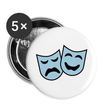 theater_2c - Buttons large 2.2''/56 mm (5-pack) - white - Front