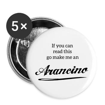 Arancino | Tshirts FOOD - Buttons large 2.2''/56 mm (5-pack) - white - Front