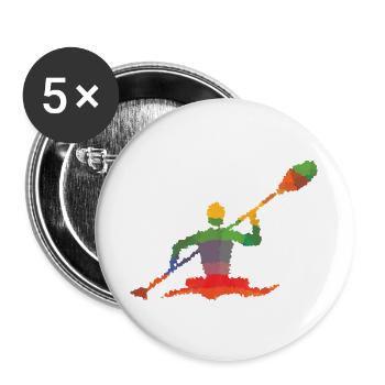 Kanut - Buttons groß 56 mm (5er Pack) - Weiß - Vorne