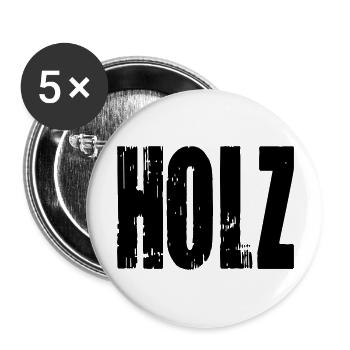 ich und mein - holz - orig - Buttons groß 56 mm (5er Pack) - Weiß - Vorne