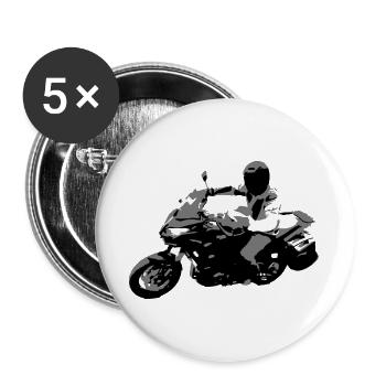BikerSX1000SX2 - Buttons groß 56 mm (5er Pack) - Weiß - Vorne