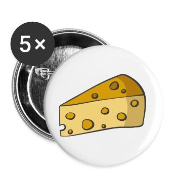 cheese - Buttons large 2.2''/56 mm (5-pack) - white - Front