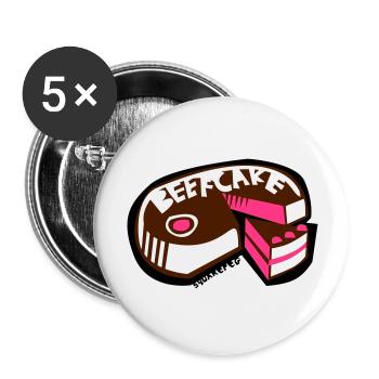 beefcake - Buttons large 2.2''/56 mm (5-pack) - white - Front