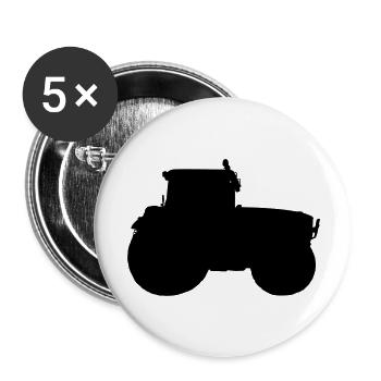 tractor - Buttons large 2.2''/56 mm (5-pack) - white - Front