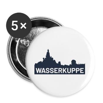 Wasserkuppe Rhön - Buttons groß 56 mm (5er Pack) - Weiß - Vorne