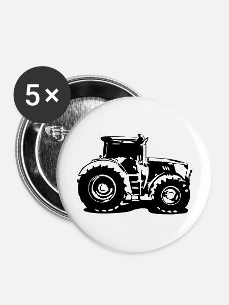 Tractor JD 6215R - Buttons large 2.2''/56 mm (5-pack) - white