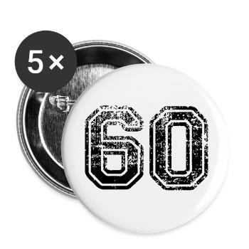 60 - Buttons large 2.2''/56 mm (5-pack) - white - Front