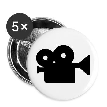 kamera foto - Buttons groß 56 mm (5er Pack) - Weiß - Vorne