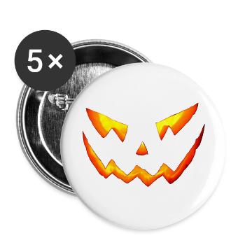 des halloween horror - Buttons groß 56 mm (5er Pack) - Weiß - Vorne