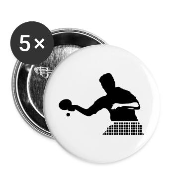 tischtennis_1 - Buttons large 2.2''/56 mm (5-pack) - white - Front
