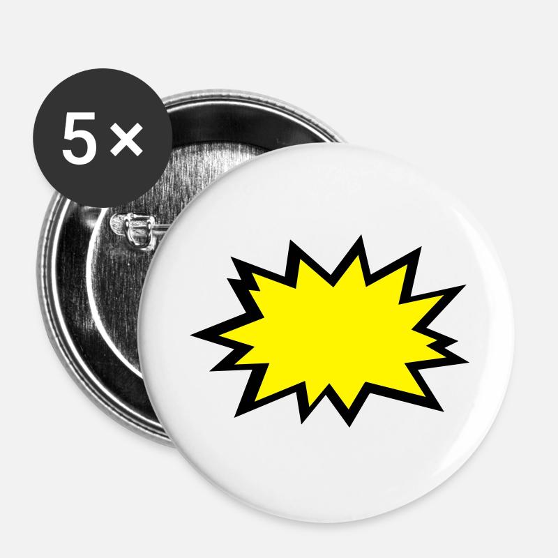 kapow - Buttons large 2.2''/56 mm (5-pack) - white
