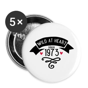 1973 - Buttons large 2.2''/56 mm (5-pack) - white - Front