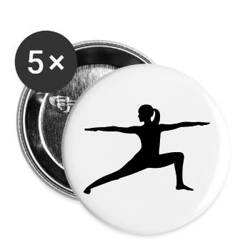 Yoga - Buttons large 2.2''/56 mm (5-pack) - white - Front