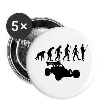 Evolution rc car - Buttons groß 56 mm (5er Pack) - Weiß - Vorne