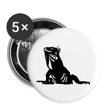 iguana - Buttons large 2.2''/56 mm (5-pack) - white - Front