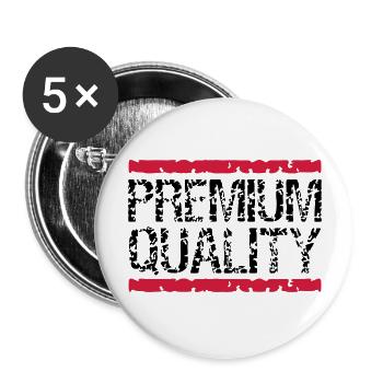 Cool Premium-Quality Logo-Design - Buttons large 2.2''/56 mm (5-pack) - white - Front