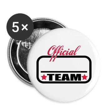 team rahmen - Buttons groß 56 mm (5er Pack) - Weiß - Vorne