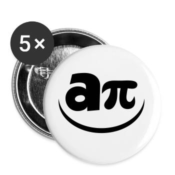 La formule du bonheur - Lot de 5 grands badges (56 mm) - blanc - Devant