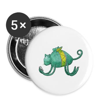 iCat - Buttons large 2.2''/56 mm (5-pack) - white - Front