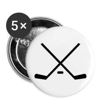 hockey_01 - Buttons large 2.2''/56 mm (5-pack) - white - Front