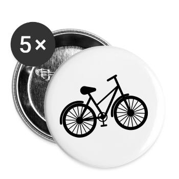 bicycle - Buttons large 2.2''/56 mm (5-pack) - white - Front