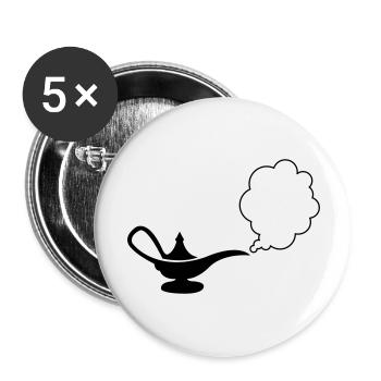 wunderlampe_01 - Lot de 5 grands badges (56 mm) - blanc - Devant