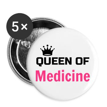 Arzt / Medizin / Ärztin / doctor - Buttons groß 56 mm (5er Pack) - Weiß - Vorne