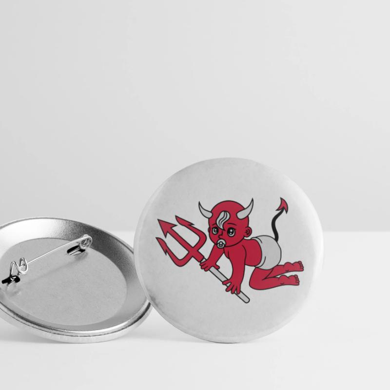 evil devil demon hell devil satan crawling pacifie Buttons large 2.2''/56 mm (5-pack)