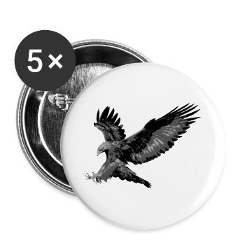 Aigle - Lot de 5 grands badges (56 mm) - blanc - Devant