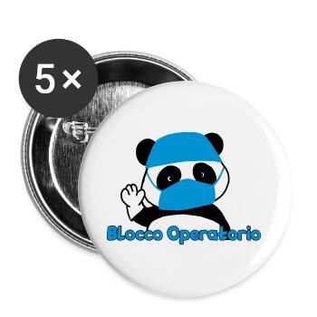 Panda Operating Block - Buttons large 2.2''/56 mm (5-pack) - white - Front