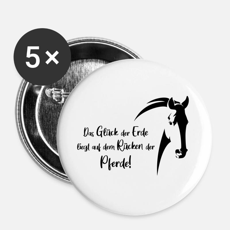 le glue de la terre - Lot de 5 grands badges (56 mm) - blanc