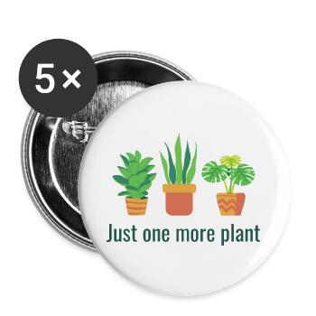 Encore une plante - Lot de 5 grands badges (56 mm) - blanc - Devant