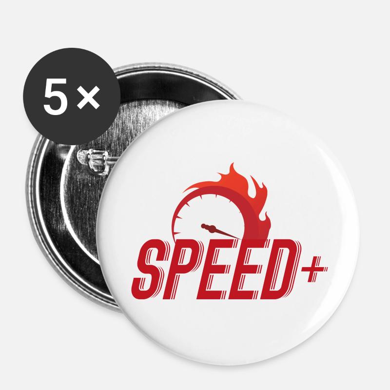 speed - Buttons large 2.2''/56 mm (5-pack) - white