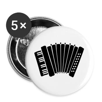 accordion - Buttons large 2.2''/56 mm (5-pack) - white - Front