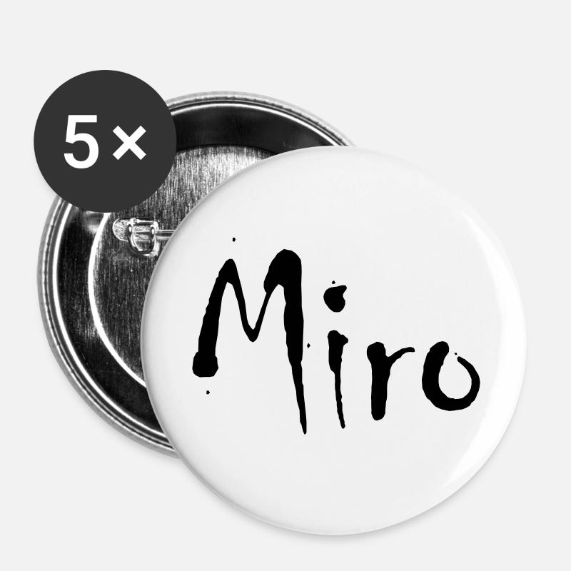 Miro - Buttons large 2.2''/56 mm (5-pack) - white